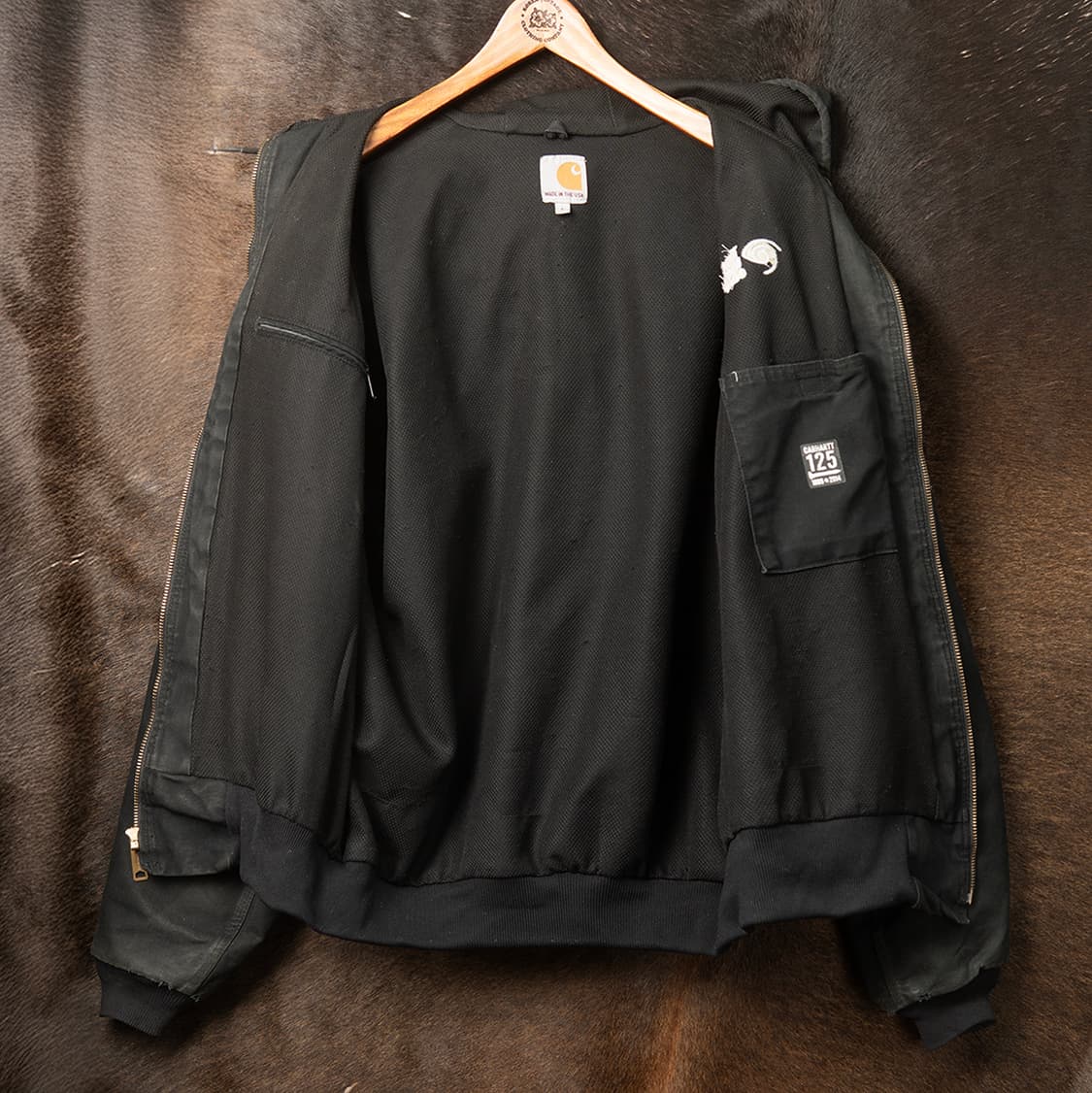 [L]  칼하트 J131 덕 액티브 자켓 블랙 USA 메이드  상품이미지9