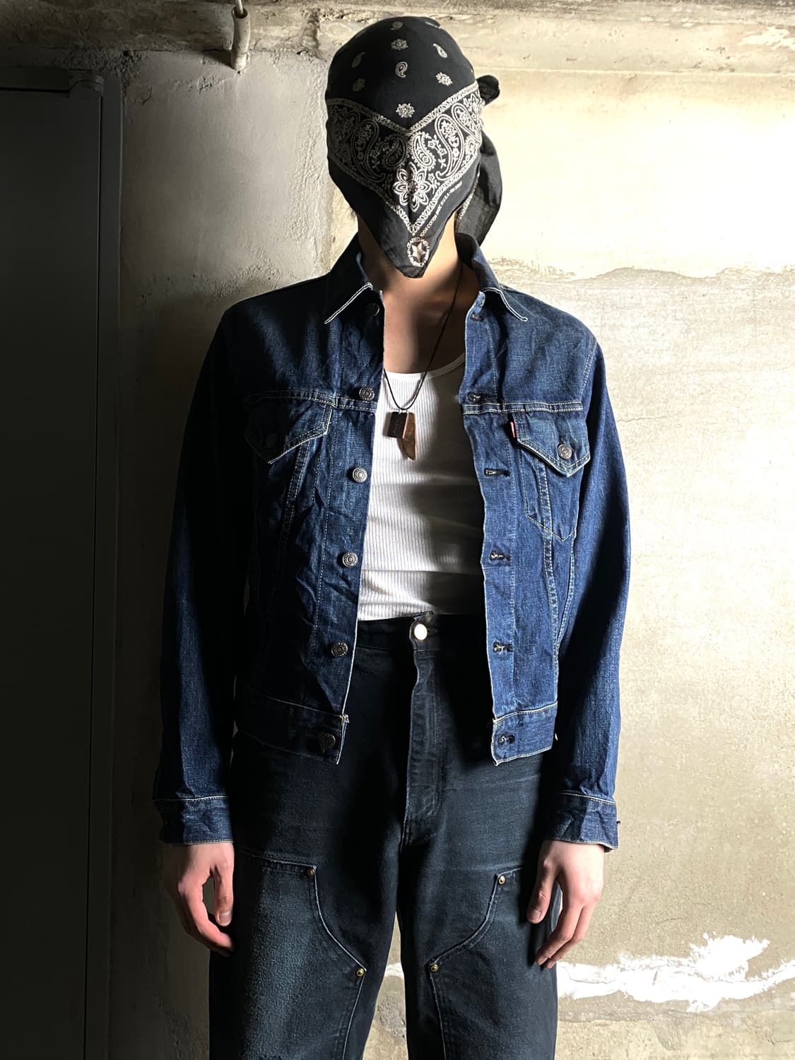 빈티지 리바이스 청자켓 빅E 70557 상품이미지7