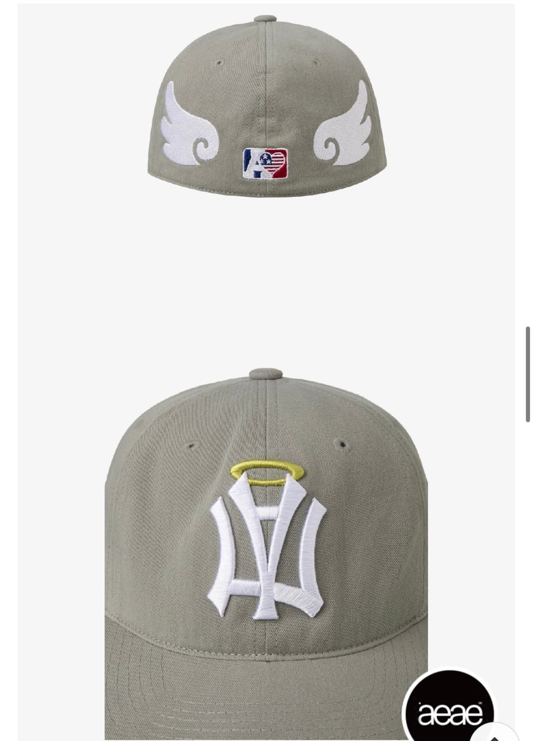 에이이에이이 엔젤 윙 캡 그레이 상품이미지3