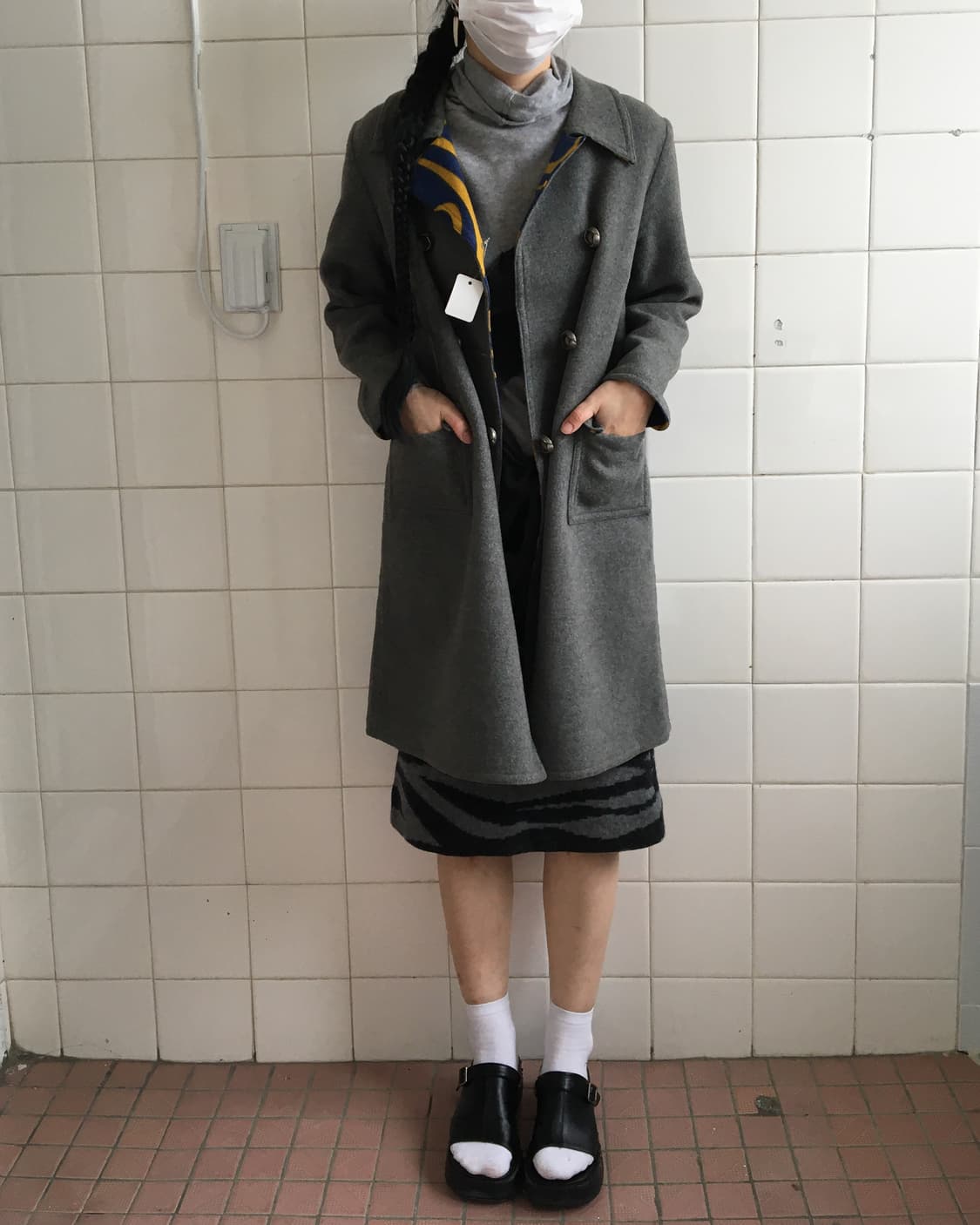 Reversible double button coat 상품이미지5