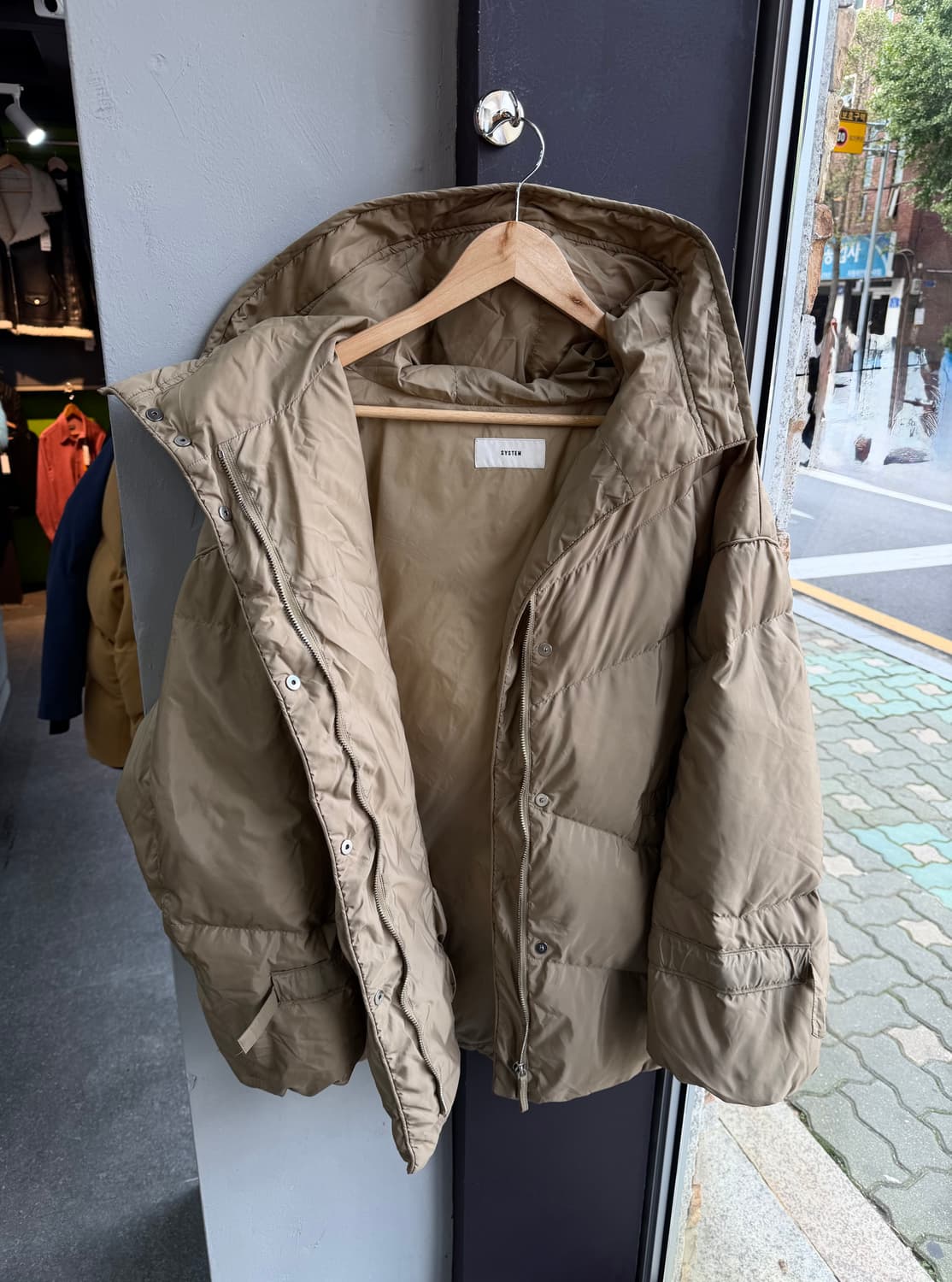 F/ 시스템 21FW 구스다운 하이넥 패딩 상품이미지5