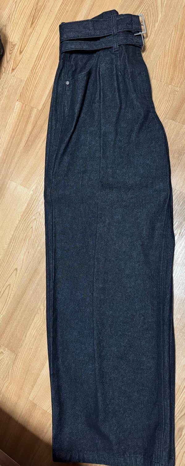 송지오옴므 벨티드데님 76사이즈 판매합니다. 상품이미지1