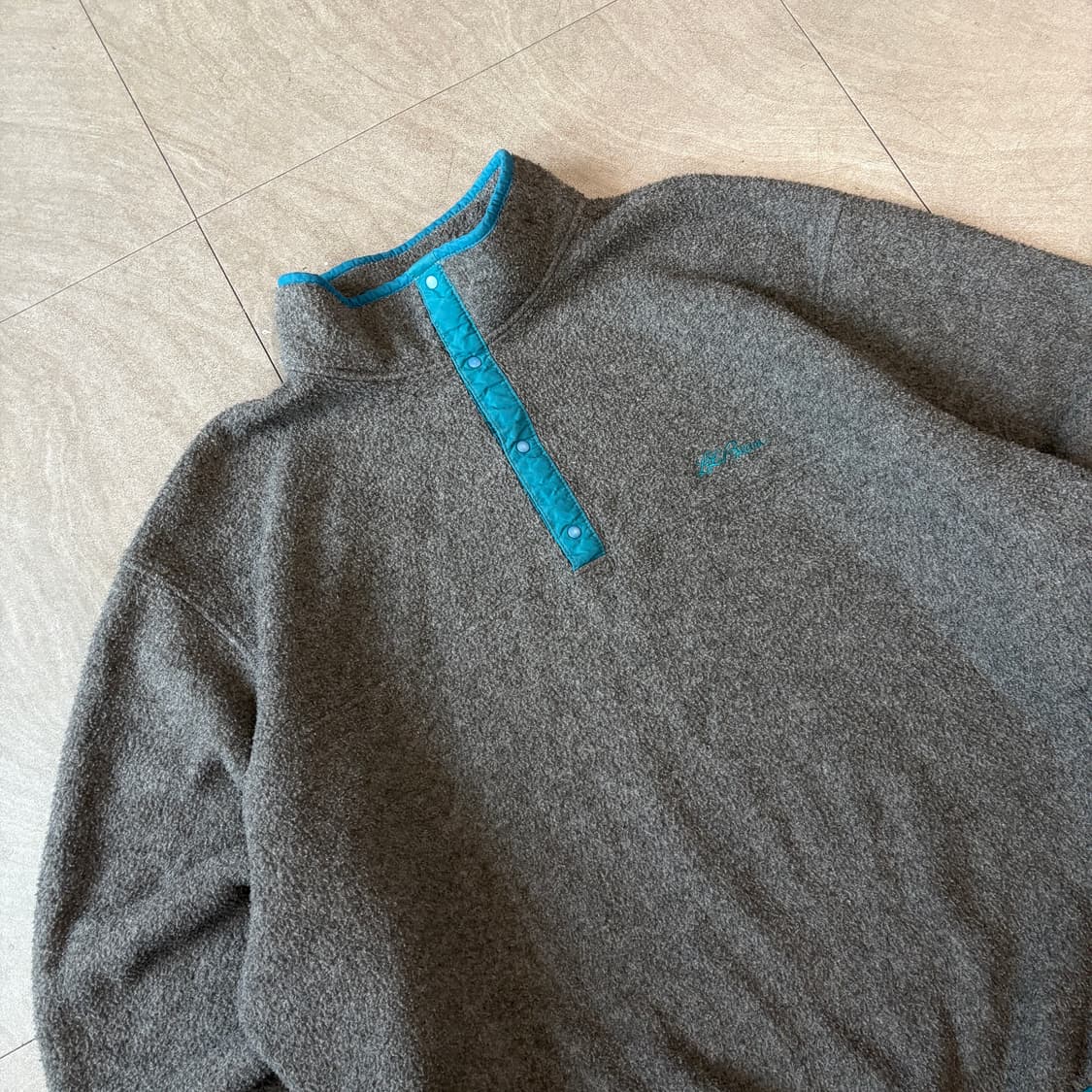 90s L.L.bean 90년대 생산 엘엘빈 그레이 신칠라 스냅티 상품이미지2