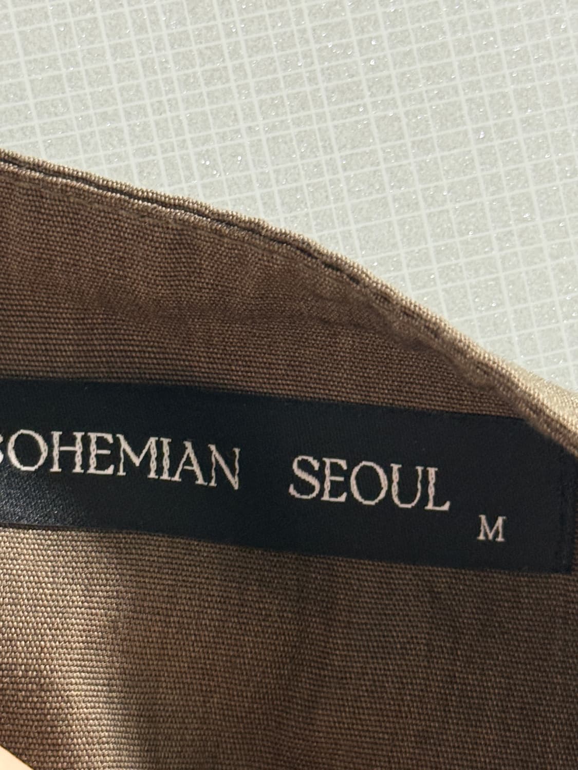 M 보헤미안서울 벨트 스커트 카키 상품이미지4