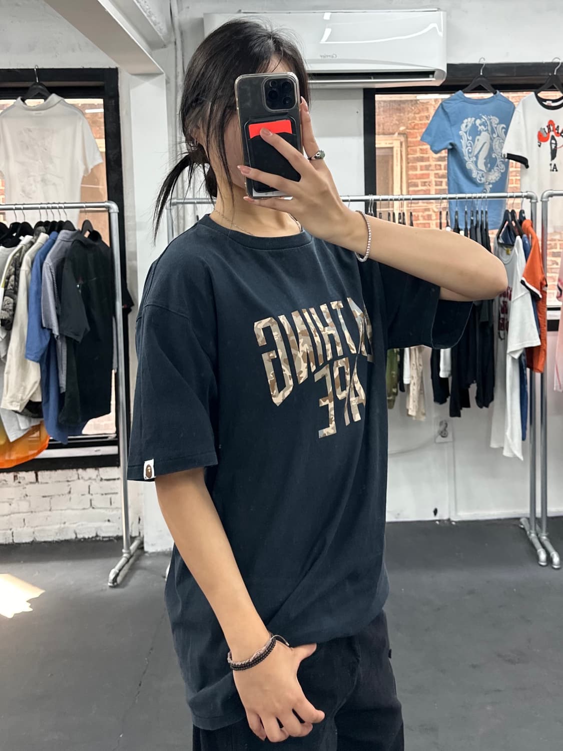 베이프 카모 빅로고 티셔츠 상품이미지2