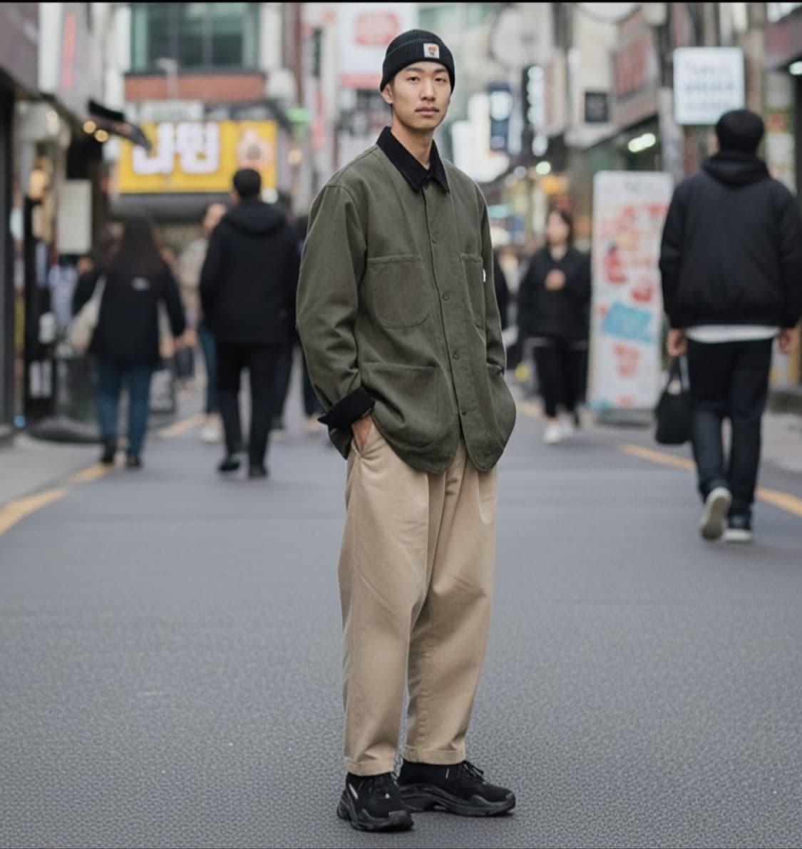 유니클로 옥스포드 헤비 하프워크 자켓 상품이미지2