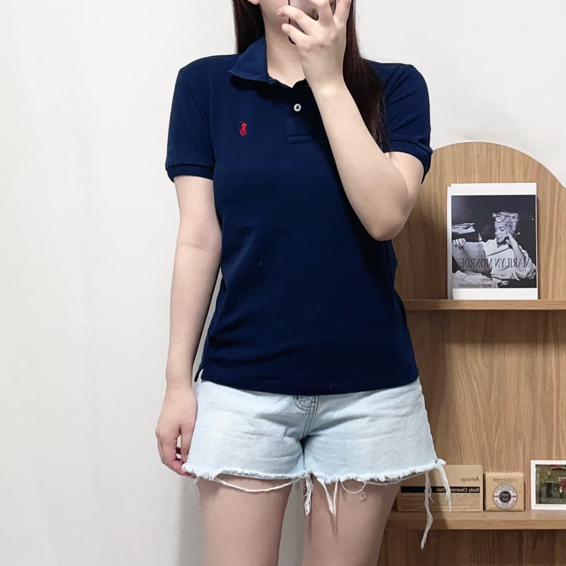 [정품] 폴로 네이비 / 레드포니 반팔카라티 [ M ] 상품이미지2