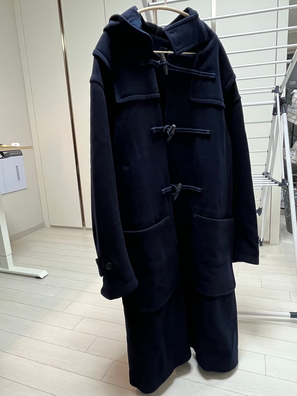 유니클로x질샌더 더플코트 네이비 XL 상품이미지1