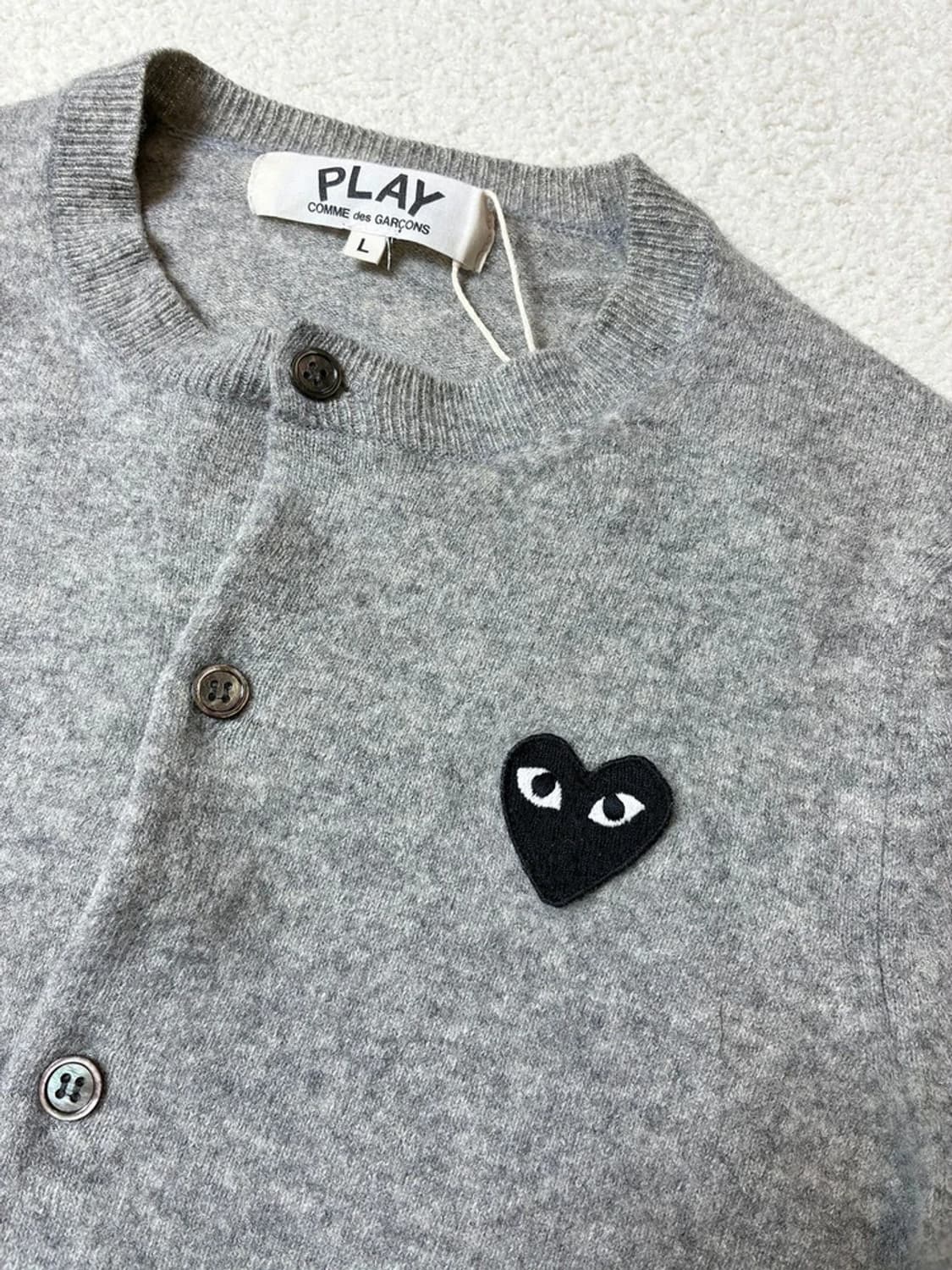 꼼데가르송 하트 로고 니트 가디건 PN6507    상품이미지3