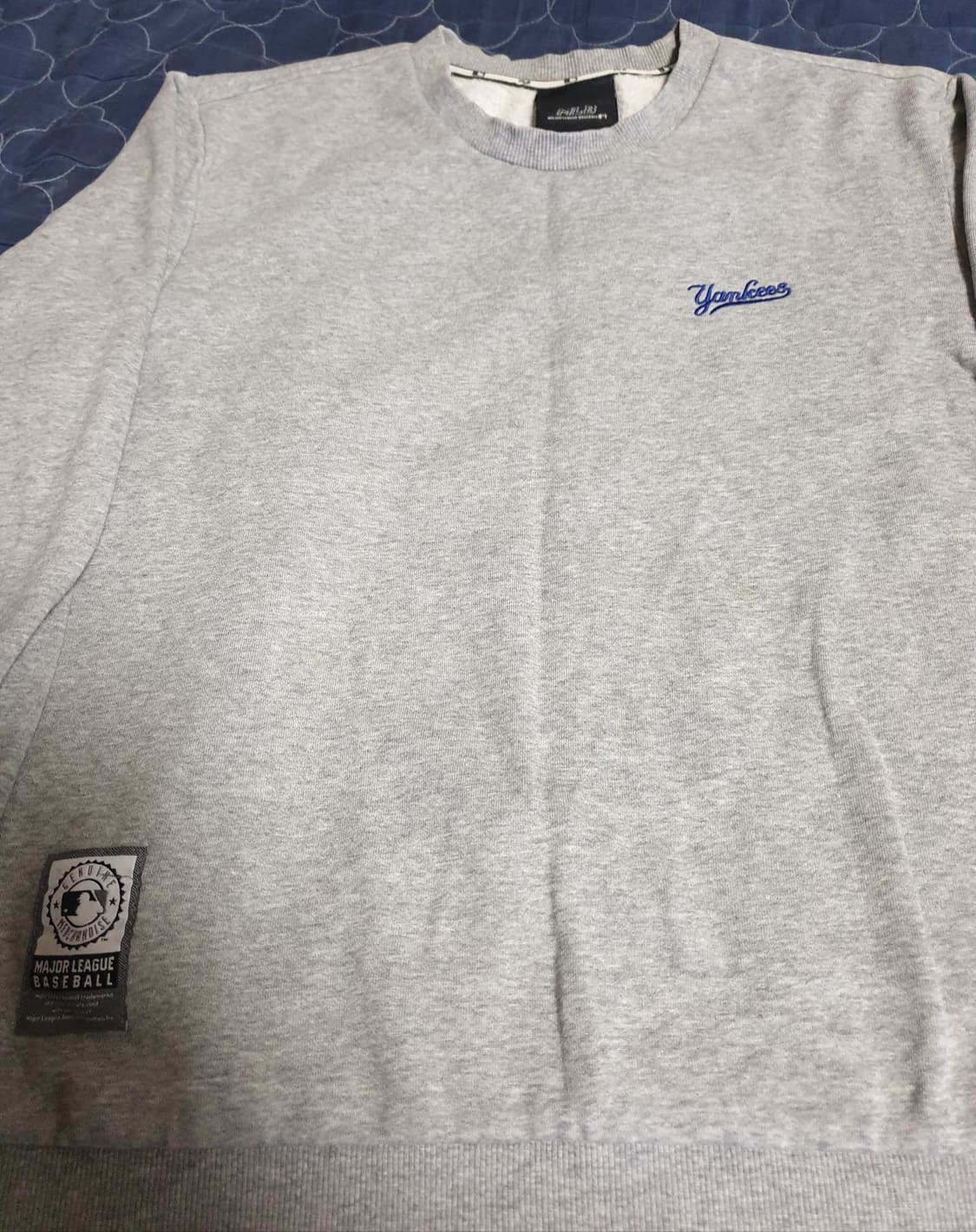 MLB 양키스 기모 맨투맨 그레이 (L) 상품이미지2