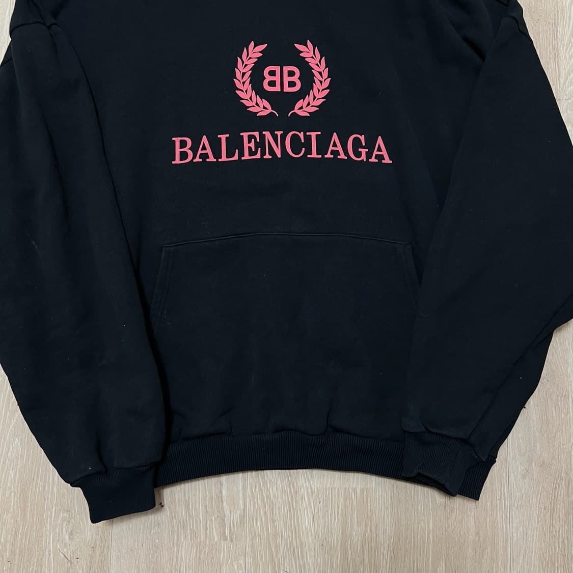 정품 발렌시아가 BB 월계수 후드티 S 상품이미지3