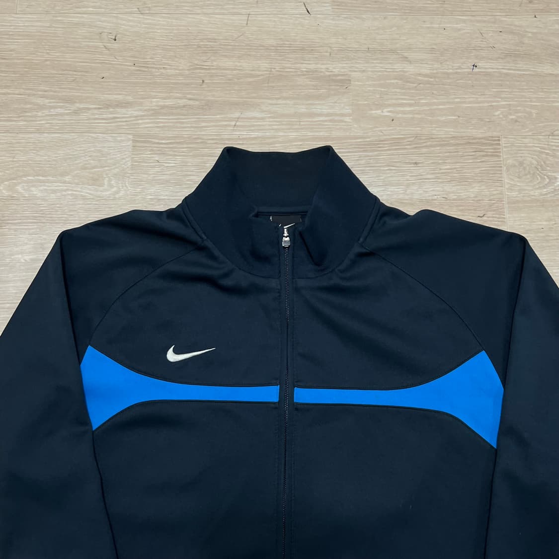 나이키 스우시 로고 배색 라인 져지 트랙탑 자켓 [네이비] 2XL/110 상품이미지2