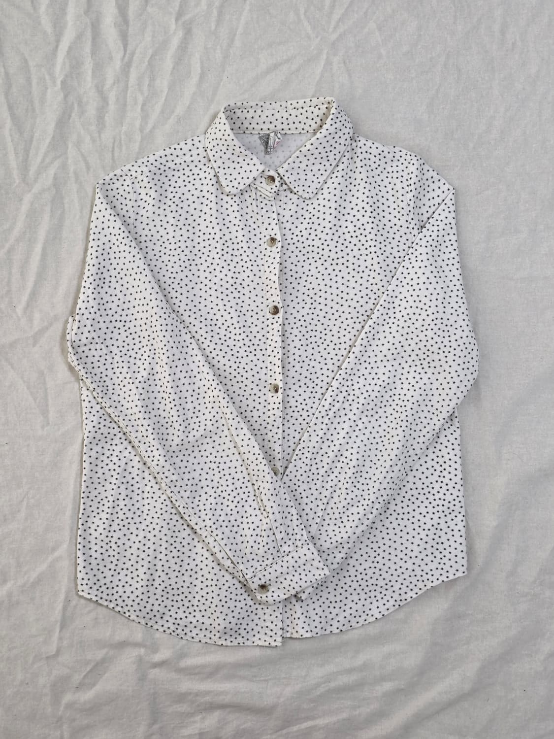 모리걸 별 패턴 빈티지 블라우스 상품이미지2