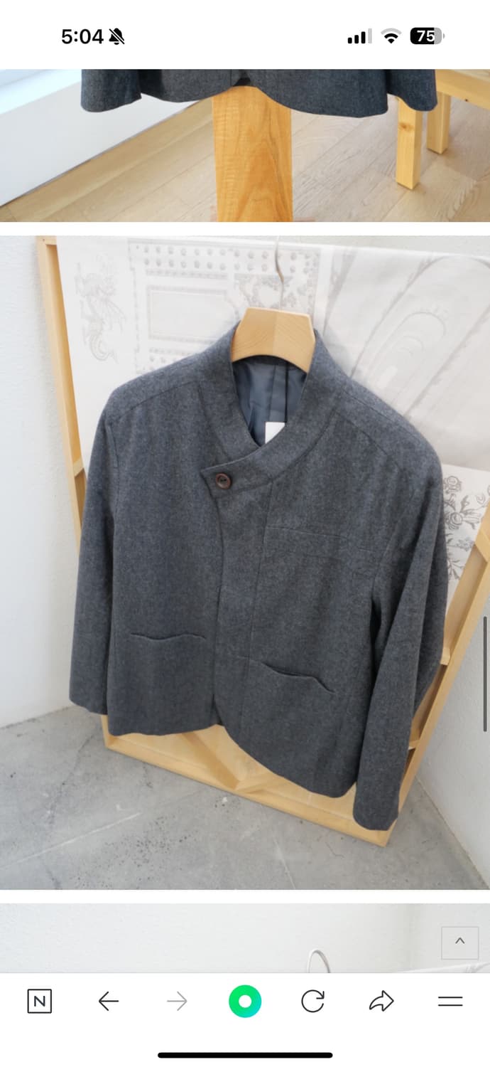 Riku umehara 리쿠 우메하라 crease jacket grey 상품이미지2