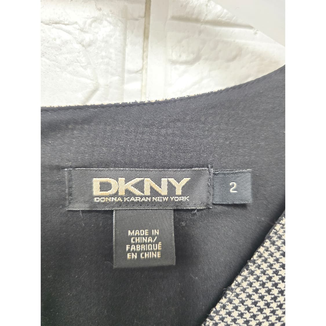 택포) DKNY 도나카란 체크 랩 원피스 S 상품이미지2