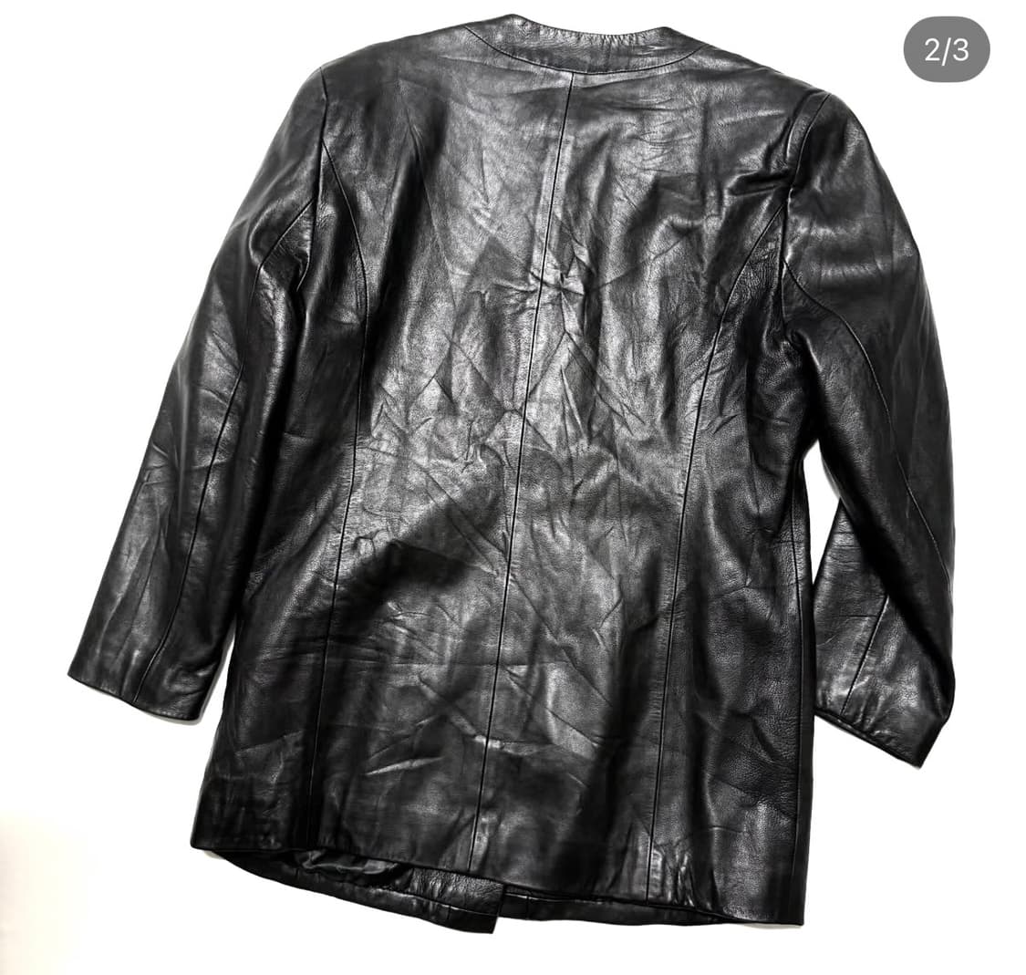 일본제 레더 가디건 자켓 상품이미지2
