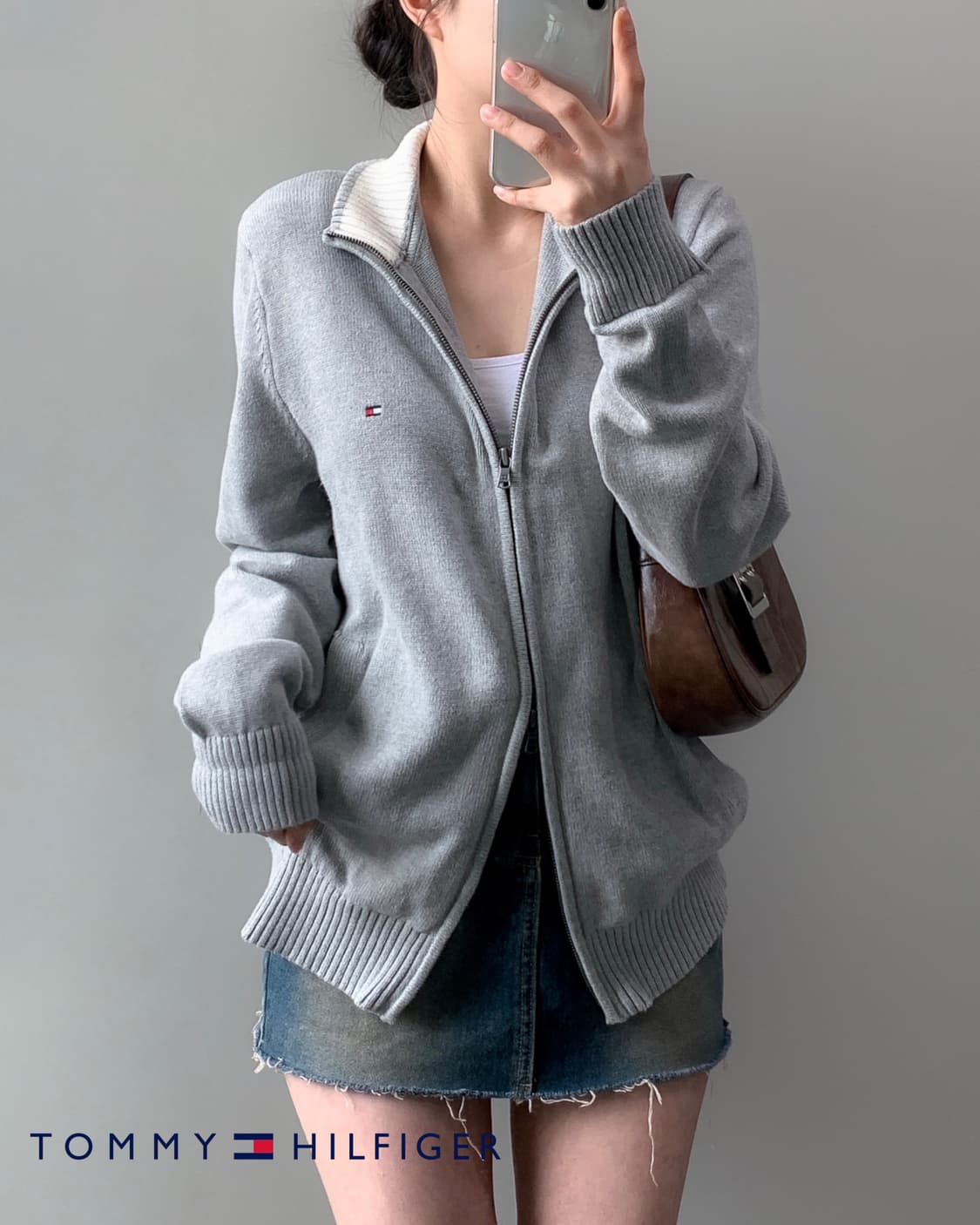 타미힐피거 니트 집업 상품이미지2