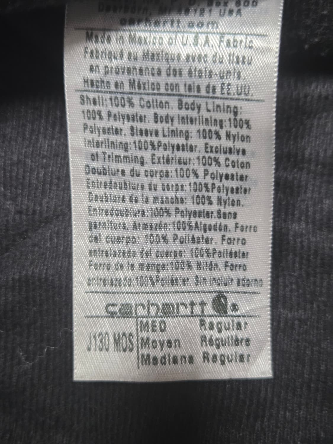 칼하트 j130 mos M사이즈 상품이미지6