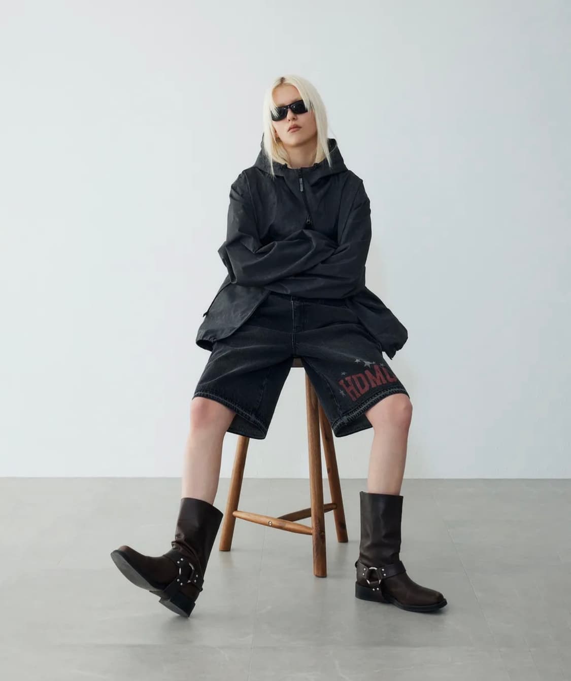 [새제품/32] 할리데이비슨 버뮤다 데님 - 다크 그레이 상품이미지1