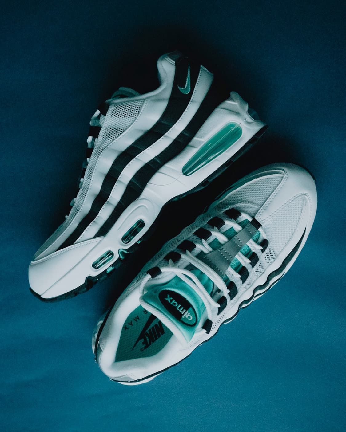 [255]나이키 에어맥스95 OG 화이트 앤 블랙 에메랄드 상품이미지3