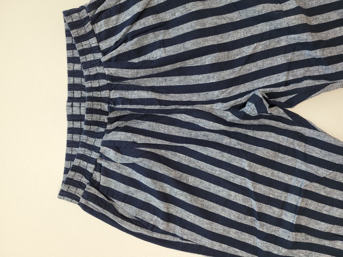 스파오 SPAO 남자 린넨혼방 스트라이프 밴딩바지 34 네이비 상품이미지4