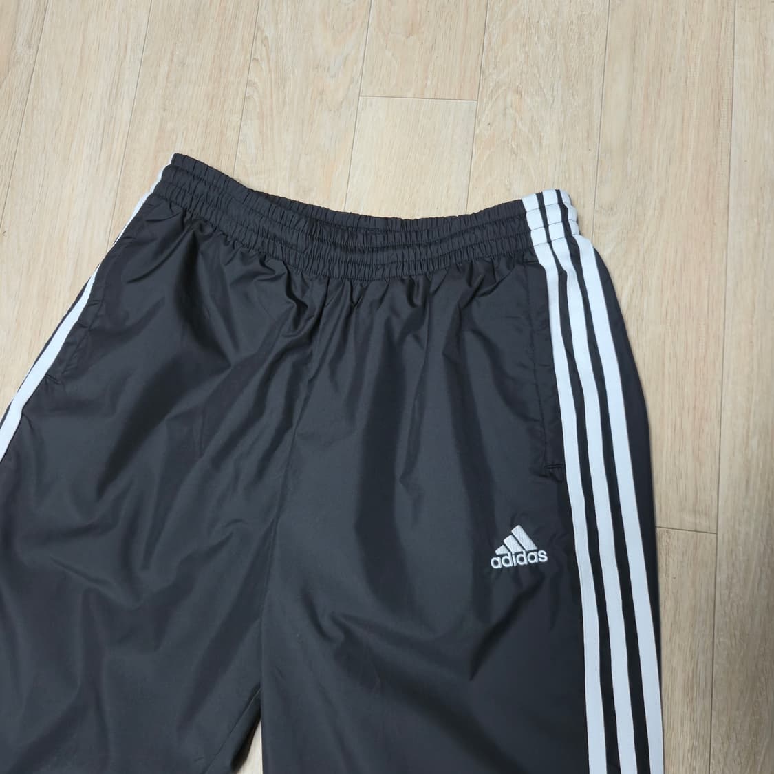 M) 아디다스 블랙 삼선 안감  트레이닝 트랙 팬츠 상품이미지2