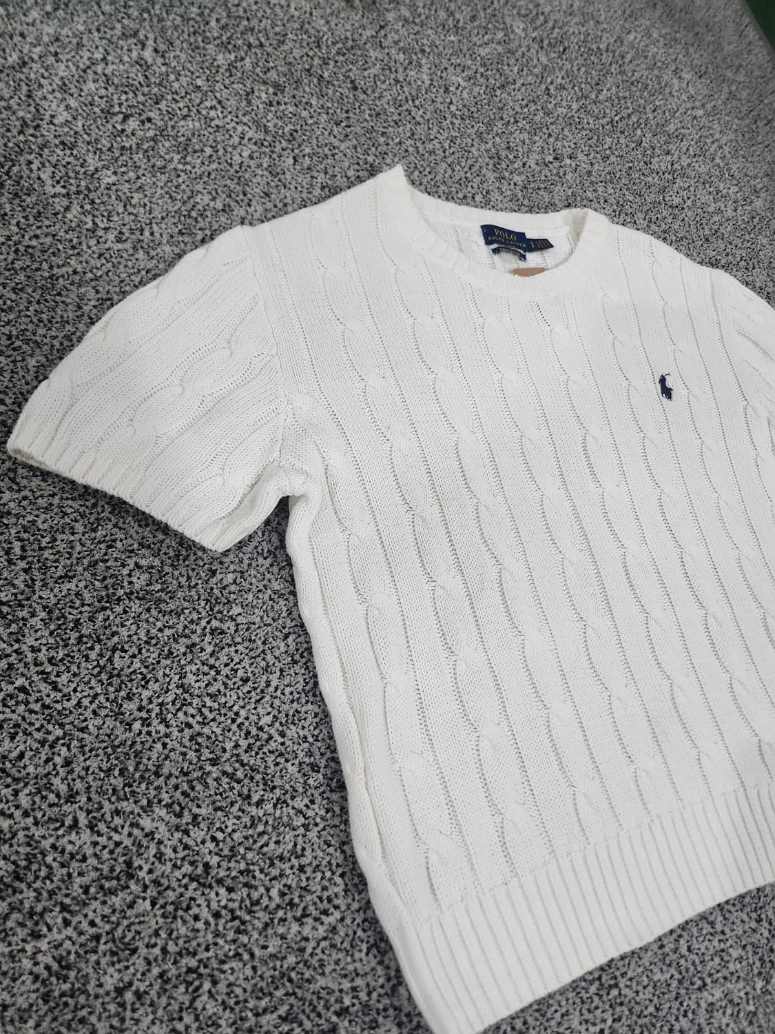 Polo Ralph Lauren 케이블 니트 반팔 S 상품이미지4