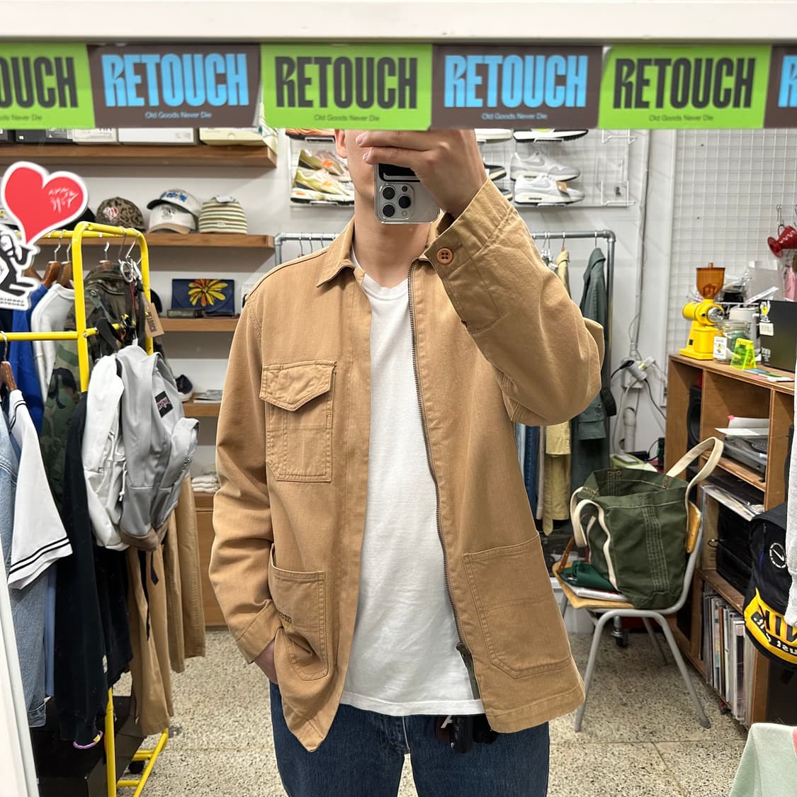 00‘s 스투시 헤링본 트윌 워크자켓 상품이미지9