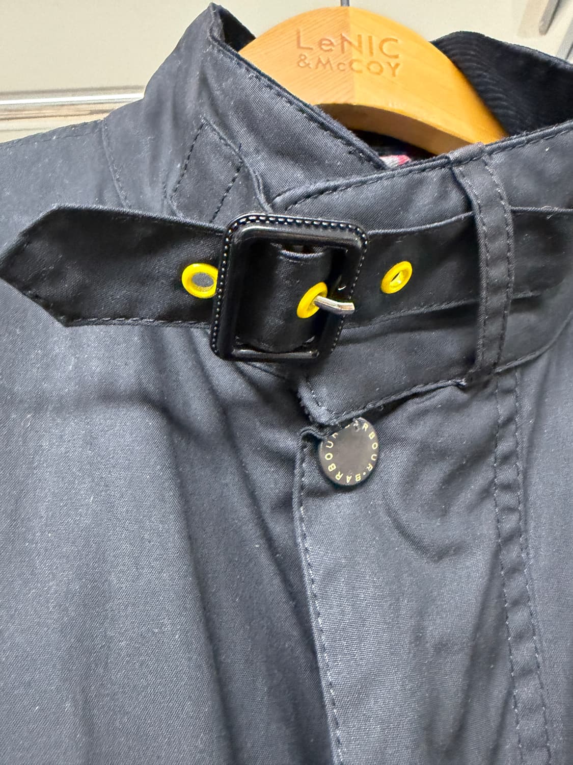 바버 인터네셔널 슬림핏 왁스 자켓 L 상품이미지7