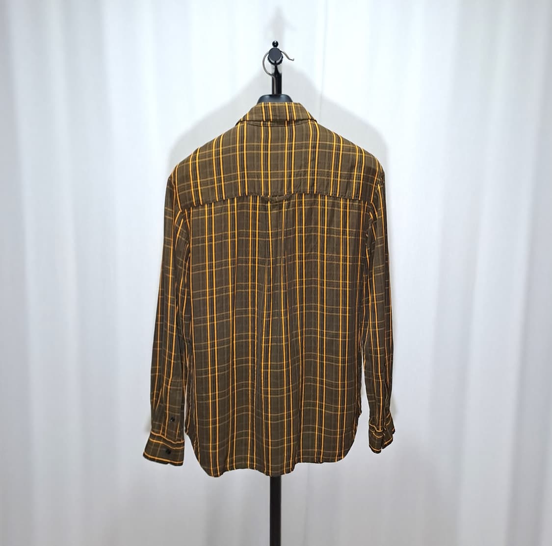 (택포) 타임옴므 20ss 레이온 체크 셔츠 100 B763 상품이미지5