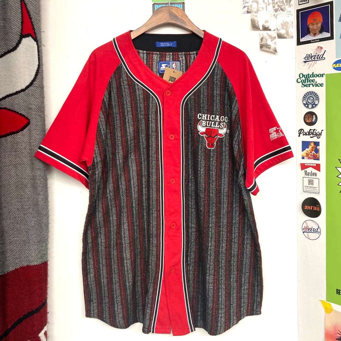 90‘s 스타터 시카고불스 베이스볼 저지 상품이미지1