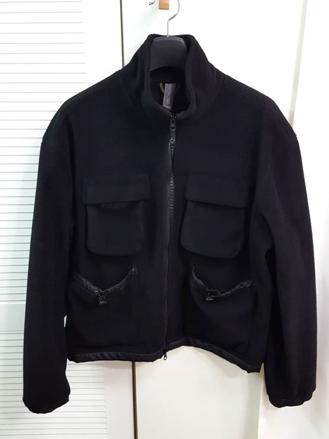 언어펙티드 플리스 자켓 블랙 프리 상품이미지1