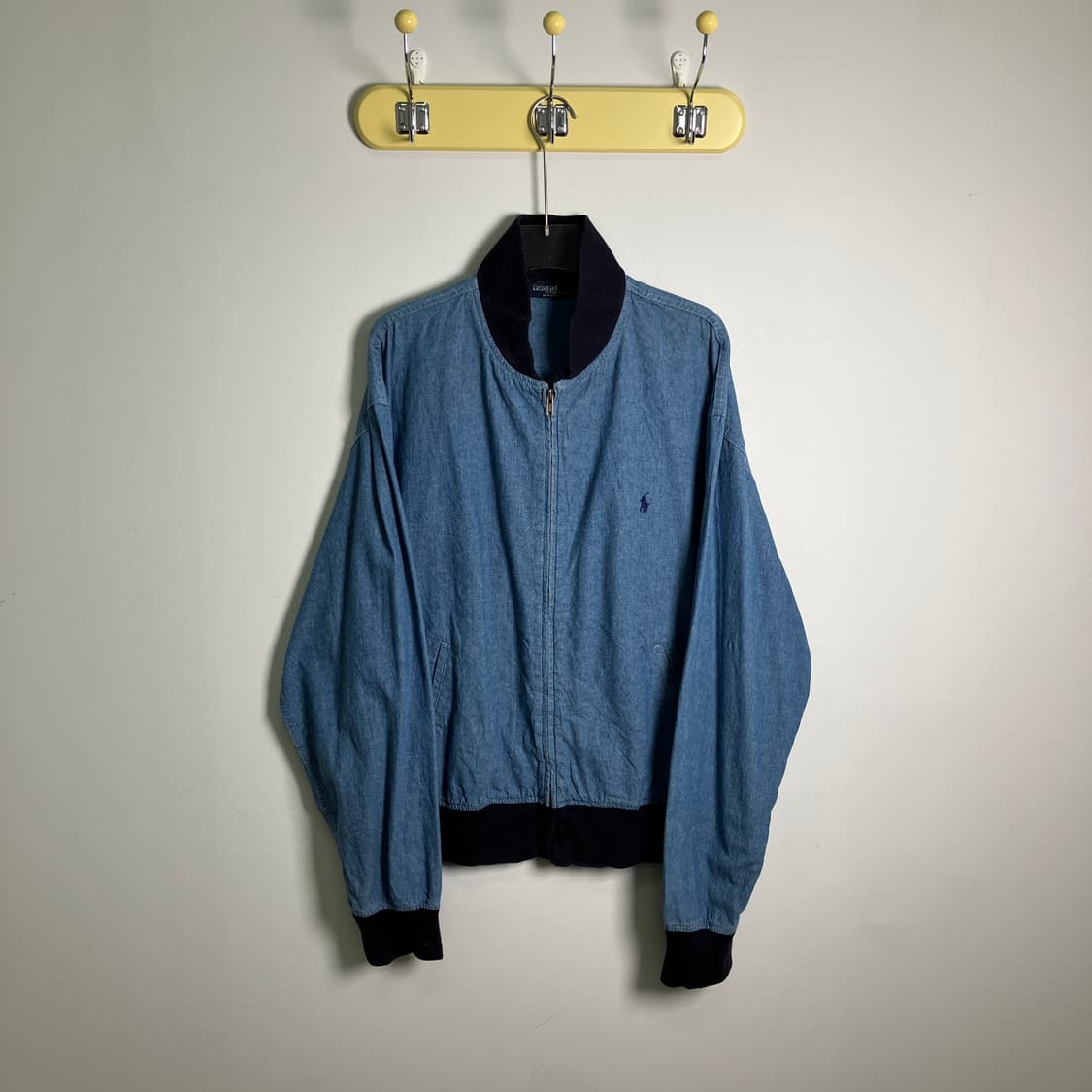 80's 폴로 랄프로렌 데님 블루종 자켓 XL 상품이미지1