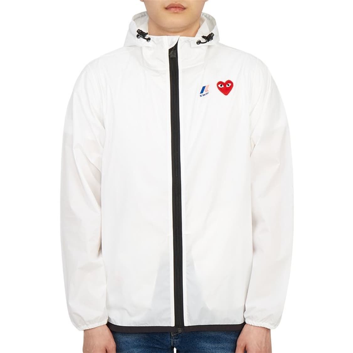 꼼데가르송 X 까웨 후드 레인 자켓 2XL 상품이미지1