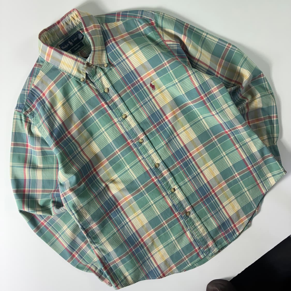 Polo  폴로 랄프로렌 00,s 자수 코튼 파스텔 체크 셔츠  상품이미지2