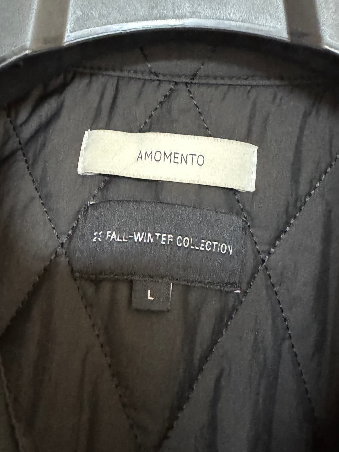 AMOMENTO 아모멘토 블랙 셔츠 L 상품이미지2