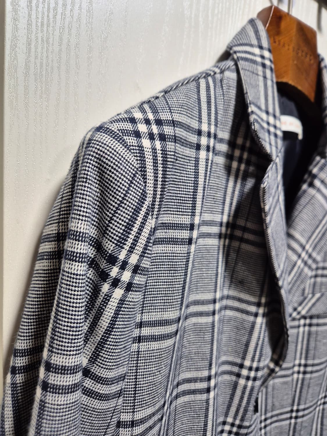 빈티지 체크 패턴 자켓 상품이미지9