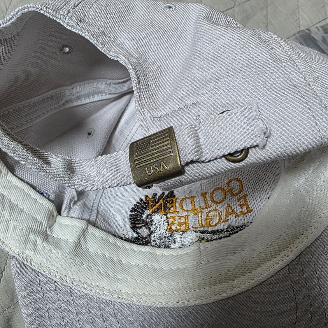 [OS] 빈티지 NRA 골든 이글 6패널 캡 아이보리 상품이미지4