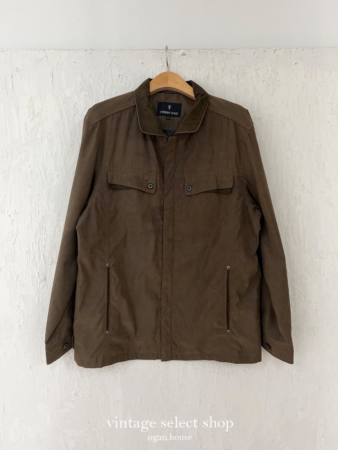 vintage brown minimal jacket(unisex) 상품이미지1