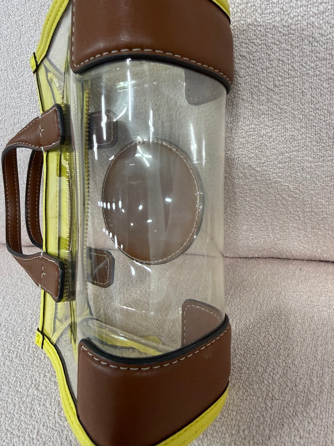 토리버치 투명 PVC + 레더 미니 토트백 상품이미지6