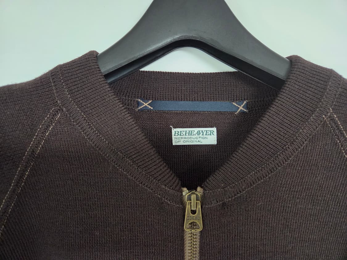 [2]비헤비어 C2 FULL ZIP MIL CARDIGAN d.brown 상품이미지2