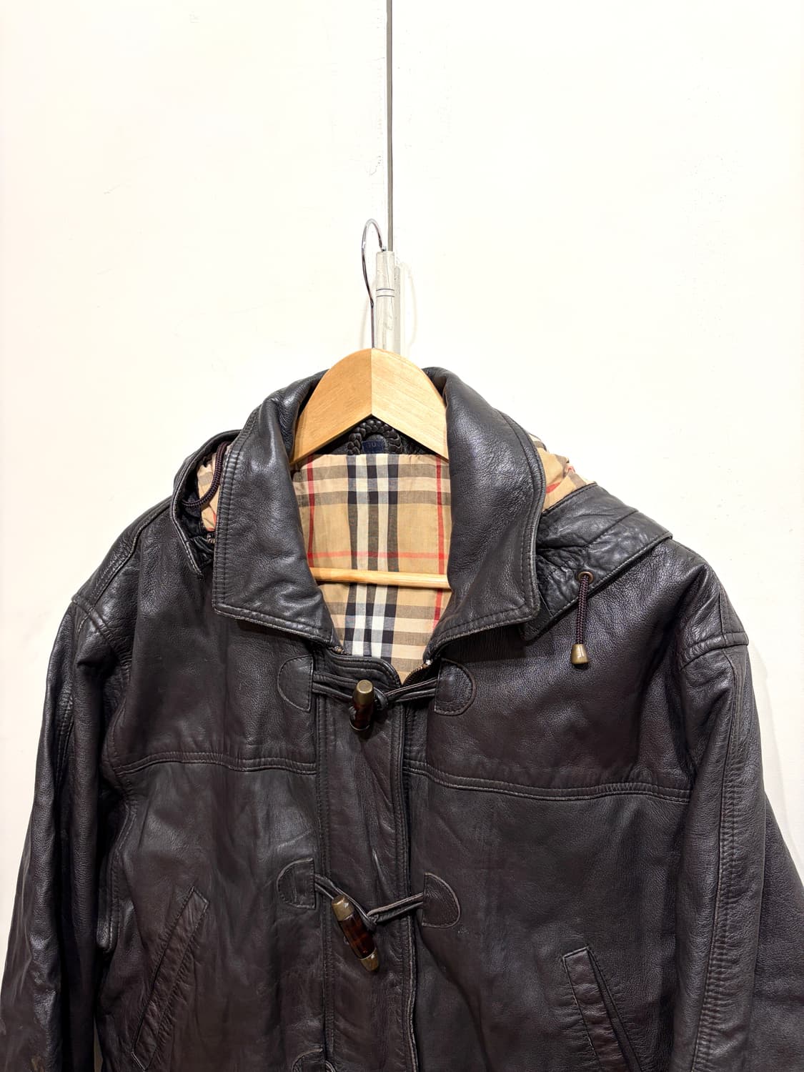 버버리 리얼 레더 더플 코트 상품이미지4