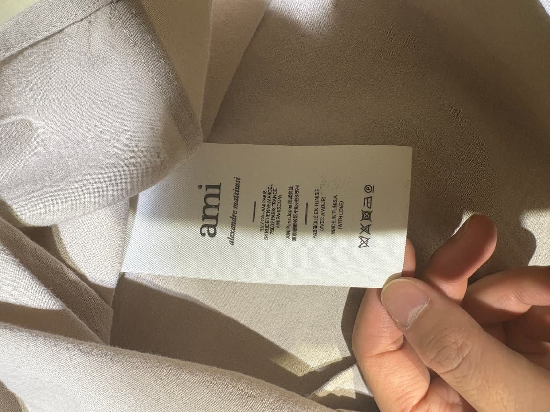 아미 베이지M 반팔셔츠 상품이미지4