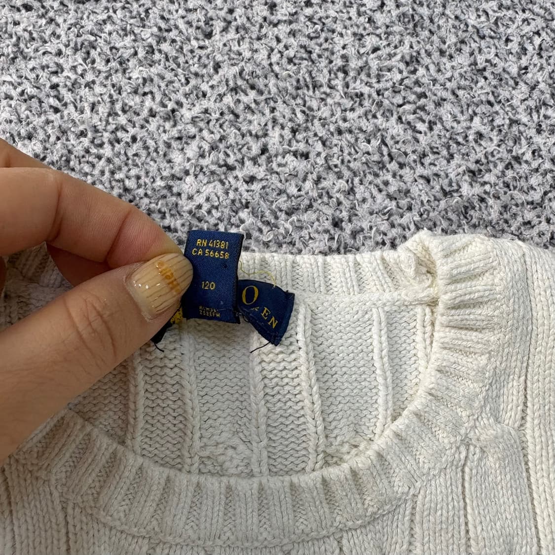 6 폴로 랄프로렌 키즈 케이블 니트 긴팔 0421J 상품이미지4