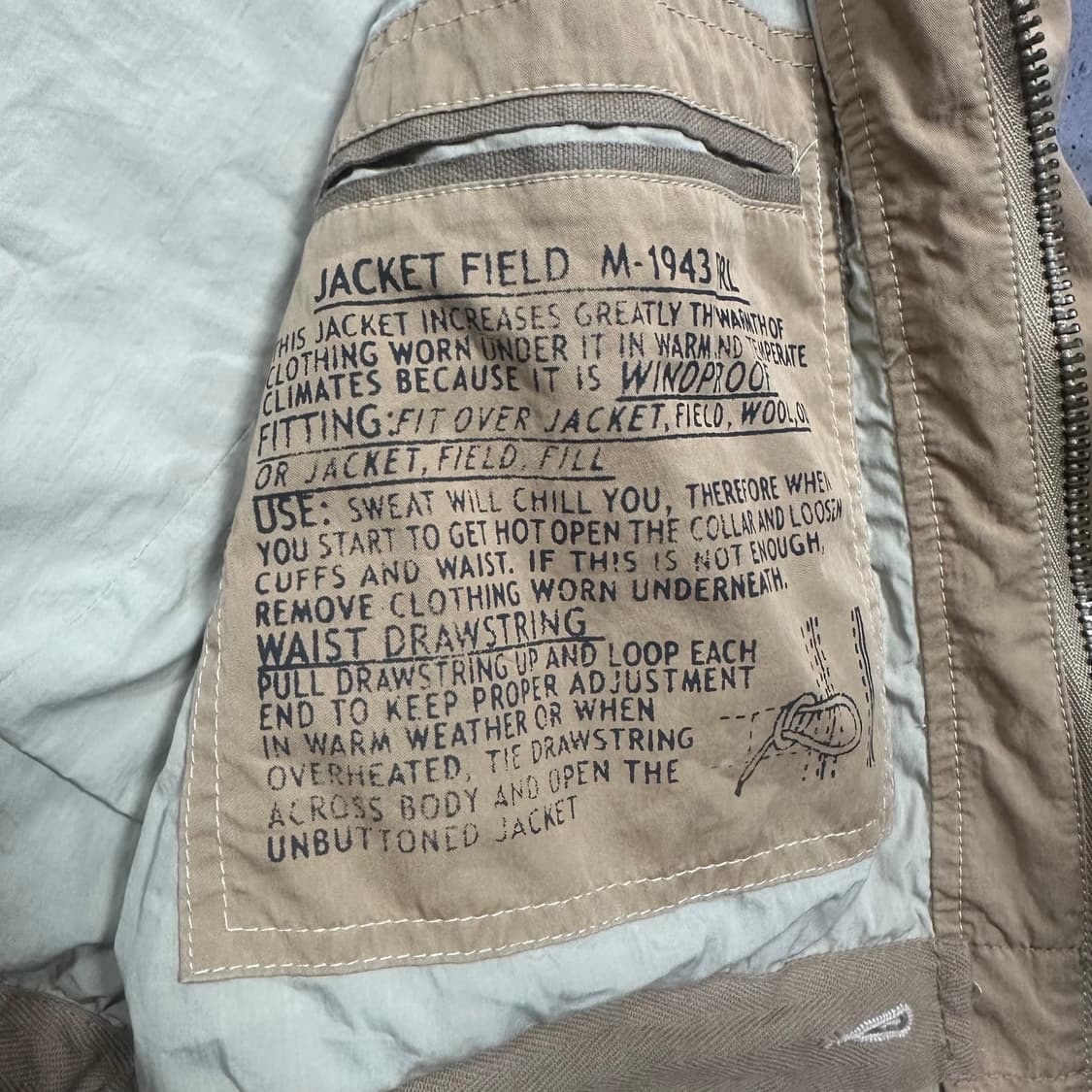 ✨ (바배) 폴로 랄프로렌 M-1943 복각 필드 밀리터리 자켓  상품이미지3