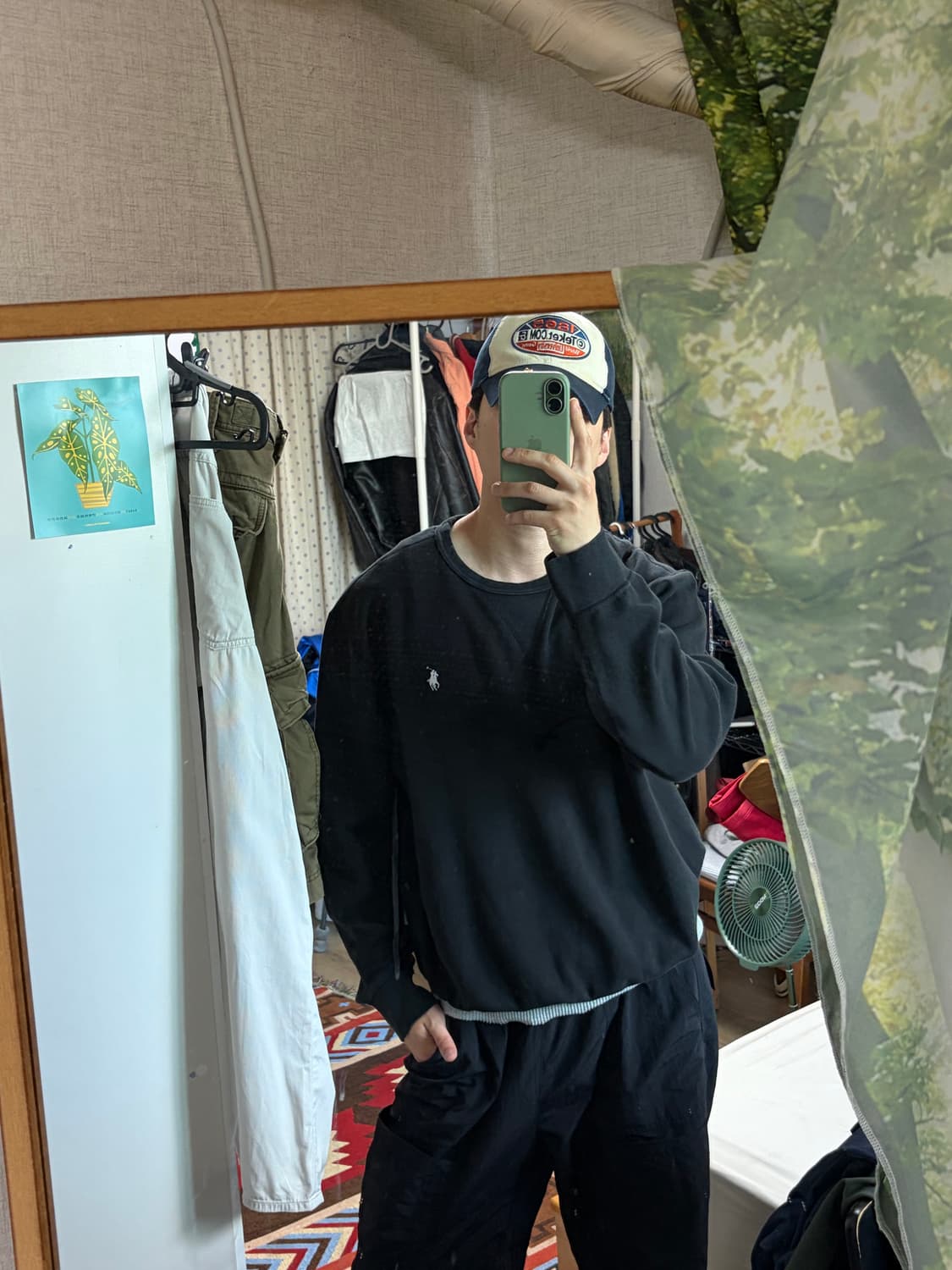 XL) 폴로 랄프로렌 포니 자수 로고 맨투맨 블랙 상품이미지10