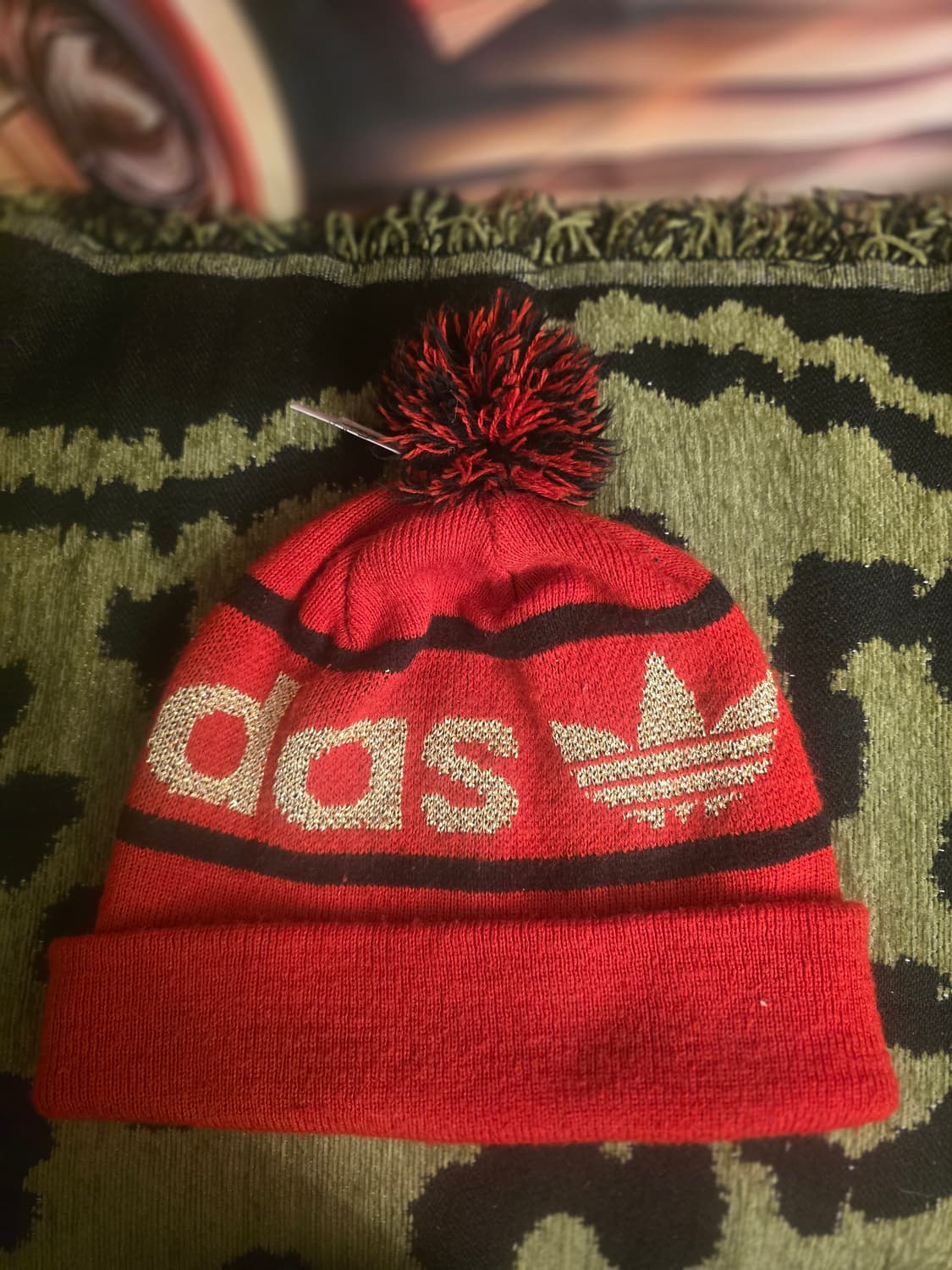 70,s아디다스(Adidas) 빈티지 폼폼 비니 상품이미지3