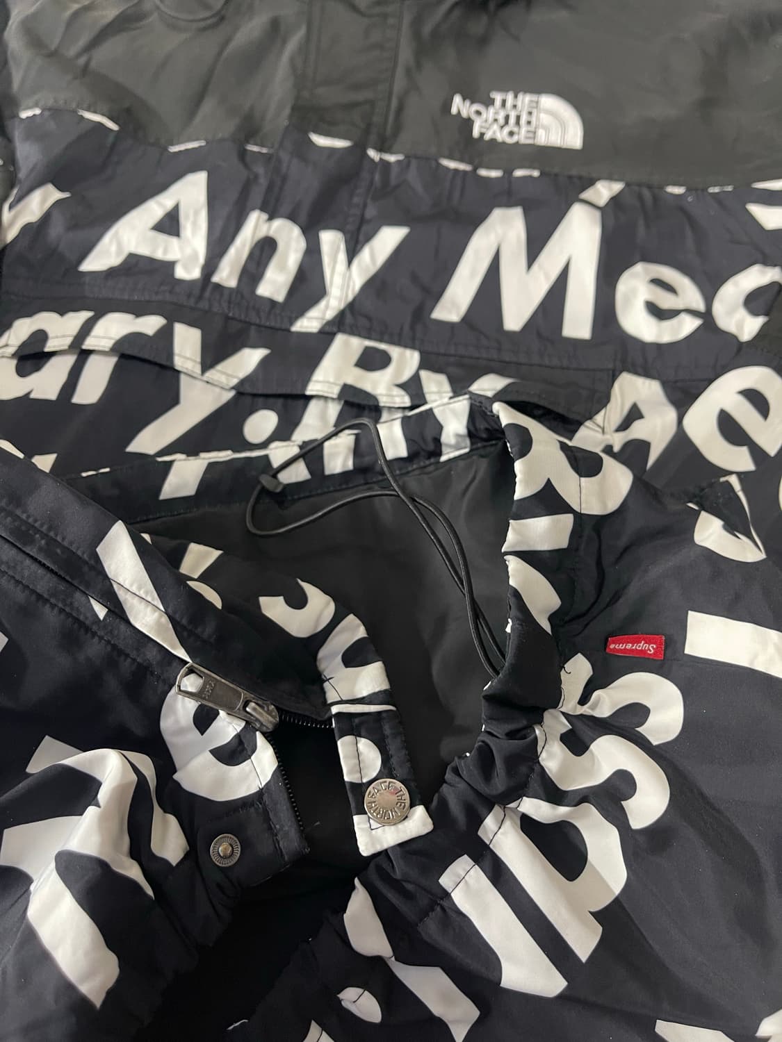 슈프림 x 노스페이스 레터링 아노락 XL 상품이미지7