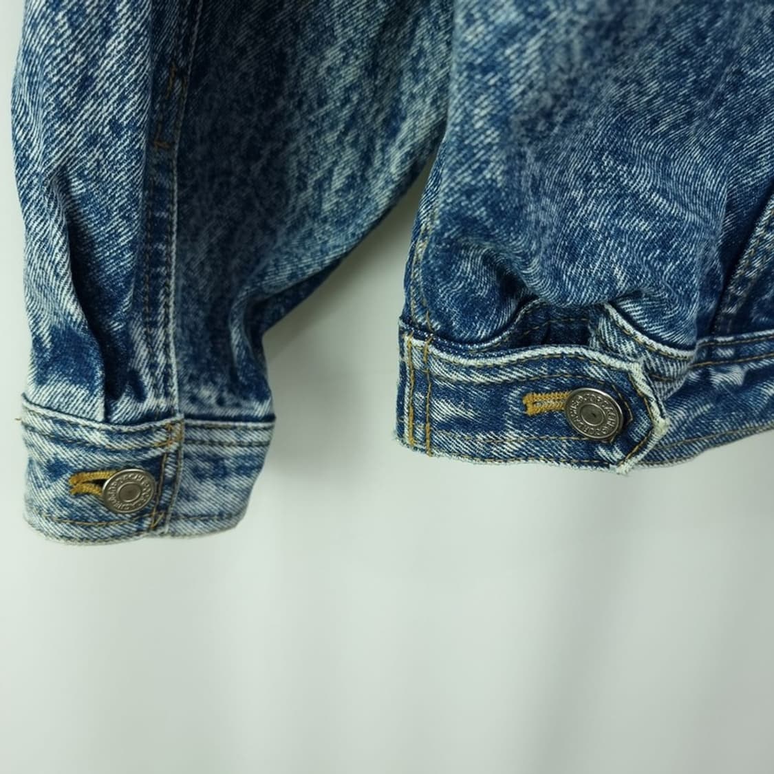 [빈티지] 스톤 크랙 워시드 오버핏 데님 자켓 청자켓 M20038 상품이미지6
