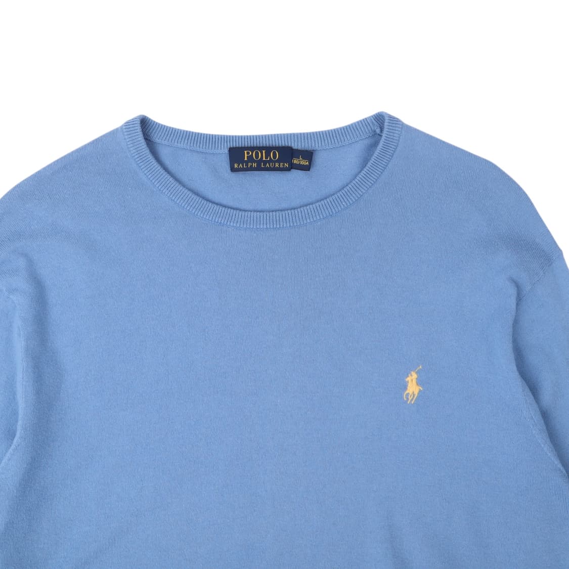 폴로 랄프로렌 라이트 블루 피마코튼 캐시미어 니트 상품이미지2